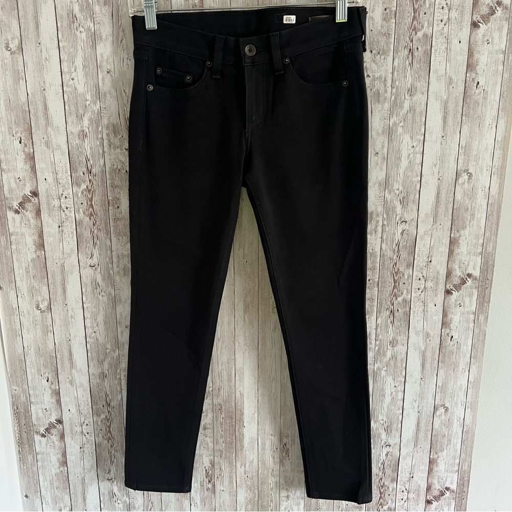 rag & bone Black Slim Skinny Jeans Equestrian 26